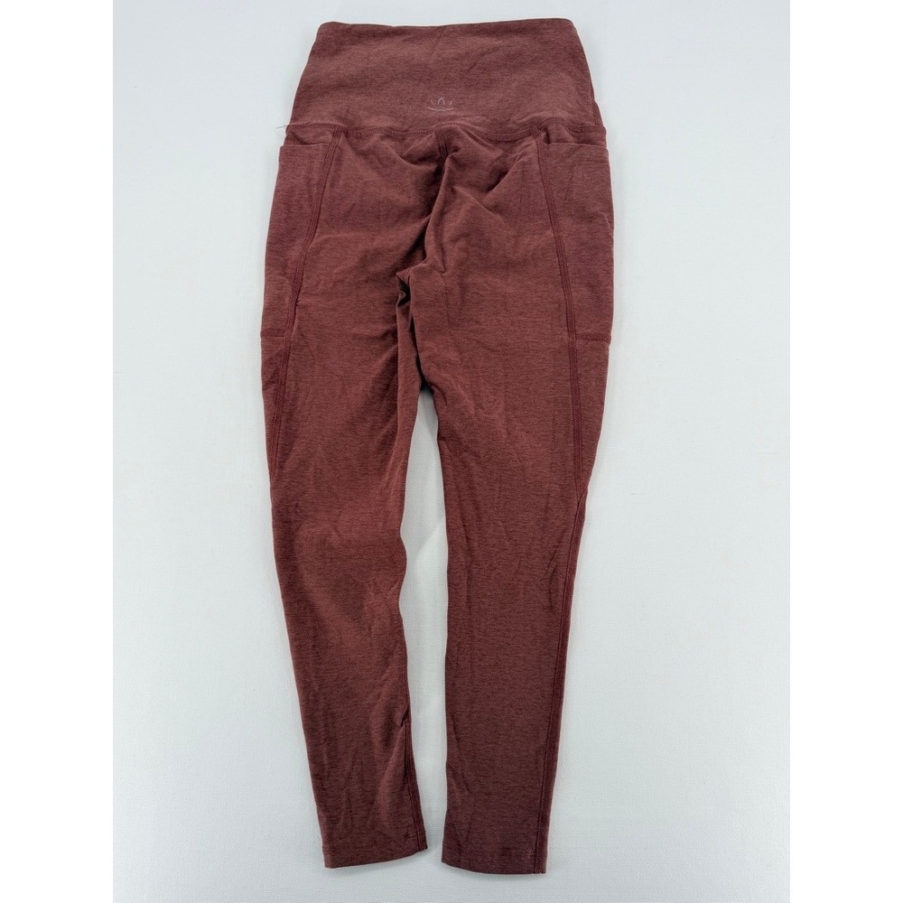 Beyond Yoga High Waisted Leggings Mauve Brown Pocket Size M - Picture 2 of 13
